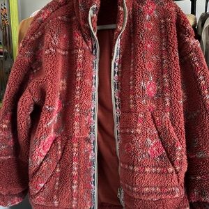Cozy Red Sherpa Jacket